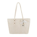French Seaside Woven Straw Tote Bag