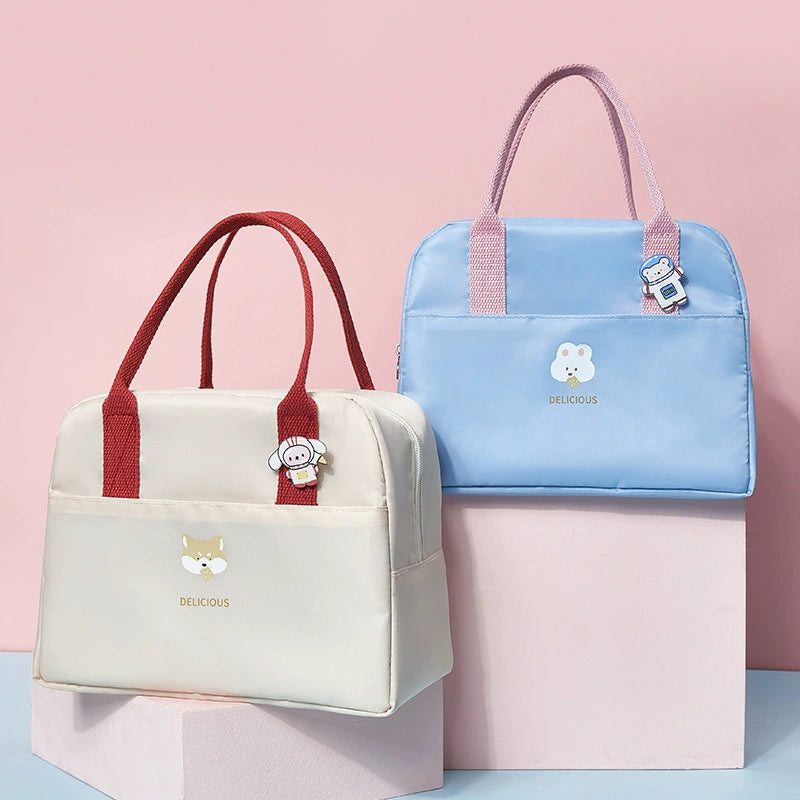 Cute Large-Capacity Insulated Lunch Tote Bag