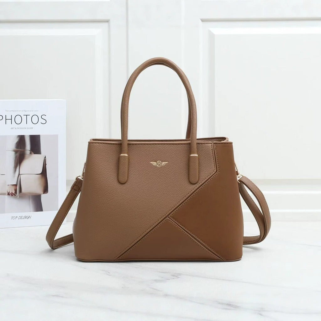 Textured PU Leather Handbag & Crossbody Bag